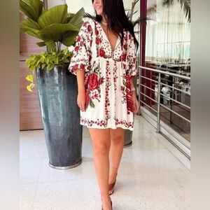 FARM Rio Floral Rosalia Mini Dress Size L